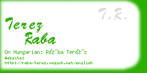 terez raba business card